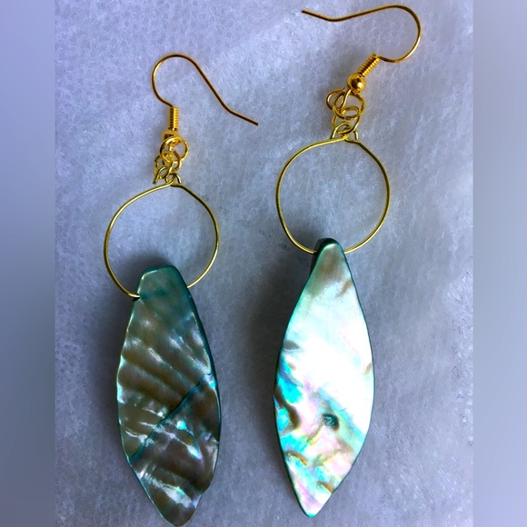 Boho Iridescent Glass Earrings - Picture 6 of 6
